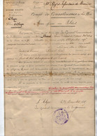 VP20.857 - MILITARIA - ALGER  X CHARCE 1895 - Congé De Convalescence - Soldat BARRE Du 13è Rgt D'Infanterie De Marine - Documenti