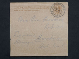 BH18  GREECE    BELLE BANDE JOURNAL   ENTIER  STATIONARY RRR  1870 ?  ATHENES A MANHEIM GERMANY +AFF. INTERESSANT - Postal Stationery