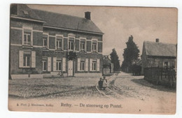 1 Oude Postkaart RETHY  Retie  De Steenweg Op POSTEL - Retie