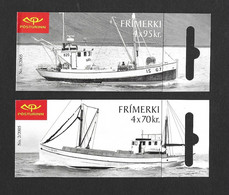Iceland 2005 MNH Booklet Stamps, Old Fishing Boats SB70/71 - Booklets