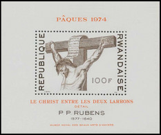 BL34 (577A)** - Pâques "Le Christ Entre Les Deux Larrons" / Passen "Christus Tussen De Twee Boeven" (P.P.Rubens) - Quadri