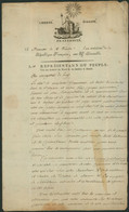 Armée De Napoléon - L. En Franchise Datée De Bruxelles(1794) + Griffe Rouge Bau Gl Armée Du Nord / Sambre Et Meuse > Huy - Armeestempel (vor 1900)