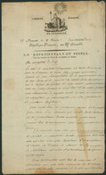 Armée De Napoléon - L. En Franchise Datée De Bruxelles(1794) + Griffe Rouge Bau Gl Armée Du Nord / Sambre Et Meuse > Huy - Sellos De La Armada (antes De 1900)