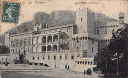 CPA MONACO - Le Château Du Prince - Animée - Palais Princier