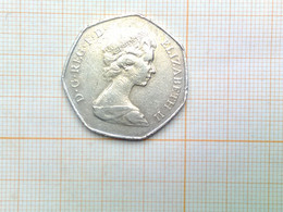 Royaume-Uni 50 Pence Elisabeth II 1973 - 50 Pence