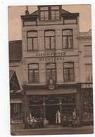 1 Oude Postkaart Turnhout Café St. Pieter Wachtzaal Der Trams & Autobussen Groote Markt - Turnhout