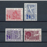 INDIA 1950 INAUGURATION COMPLETE SET OF 4V MNH - Nuevos