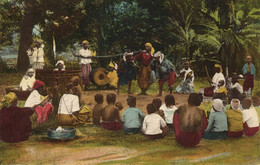 Burma, Outdoor Comedy, Theatre (1910s) Italian Mission Postcard (2) - Myanmar (Burma)