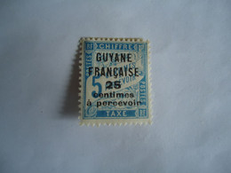 GUIANA FRENCH    MLN STAMPS  TAXES OVERPRINT - Sonstige & Ohne Zuordnung