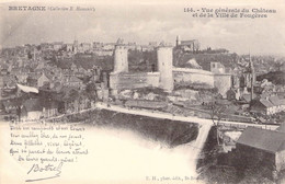 CPA France - La Bretagne - Vue Générale Du Château Et De La Ville De Fougères - Coll. E. Hamonic - Dos Non Divisé - Fougeres