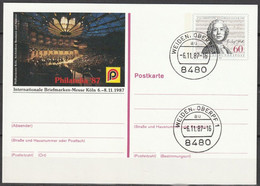 BRD Ganzsache 1987 PSo15 Philatelia Köln` 87 EST.6.11.1987 Köln ( PK103)günstige Versandkosten - Postkarten - Gebraucht