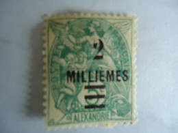 ALEXANDRIA  FRANCE MLN  STAMPS  OVERPRINT 2/5 - Andere & Zonder Classificatie