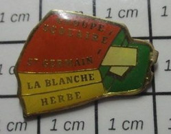 915a Pin's Pins / Beau Et Rare / ADMINISTRATION / GROUPE SCOLAIRE CARTABLE ST GERMAIN LA BLANCHE HERBE CALVADOS - Administrations