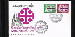 1961 - Berlin (West) FDC Mi. 215-216 - Religion - Christianity - Deutscher Evangelischer Kirchentag [NN080] - FDC: Enveloppes