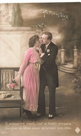 CPA Fantaisie - Amoureux - Le Baiser Des Amants - Couple Qui S'embrasse - Oblitéré A Ath En 1919 - Andere & Zonder Classificatie