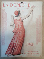 Calendrier La Dépeche 1902 - Tamaño Grande : 1901-20