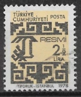 Turkey 1978. Scott #O146 (U) Official Stamps, Numeral Of Value - Timbres De Service