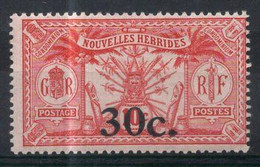 Nouvelles HEBRIDES Timbre-poste N°74* Neuf Charnière TB Cote 3€50 - Neufs