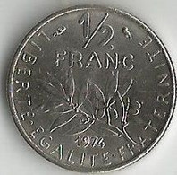 Pièce De Monnaie 50 Centimes Semeuse 1974 - 50 Centimes