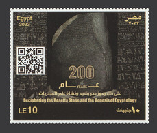 Egypt - 2022 - ( Deciphering The Rosetta Stone & The Genesis Of Egyptology ) - MNH** - Egiptología