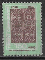 Turkey 1974. Scott #O135 (U) Official Stamps, Numeral Of Value - Timbres De Service
