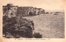 CPA France - Loire Atlantique - Piriac - Les Rochers ) La Grotte à Madame - L. L. - Oblitérée 1935 Loire Inférieure - Piriac Sur Mer