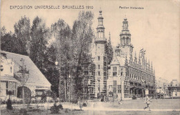 CPA Belgique - BRUXELLES - Exposition Universelle 1910 - Pavillon Hollandais - Mostre Universali