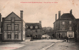 61 / PUTANGES PONT ECREPIN / VUE DU PONT SUR L ORNE / CAFE HUET - Putanges