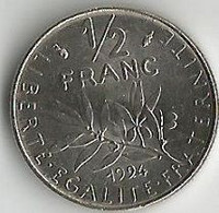 Pièce De Monnaie 50 Centimes Semeuse 1994 Dauphin - 50 Centimes