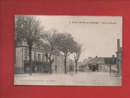 CPA  -  Saint Amand De Vendome - Place Du Marché  -( Saint Amand Longpre  ) - Saint Amand Longpre