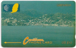 Grenada - C&W (GPT) - Entering Port St. Georges - 7CGRA - 1993, 10.000ex, Used - Grenade