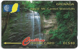 Grenada - C&W (GPT) - Royal Mt Carmel Waterfalls - 13CGRA - 1995, 40EC$, 14.100ex, Used - Granada