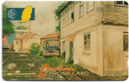 Grenada - C&W (GPT) - Street Scene Gouvyave - 6CGRC - 1993, 10.000ex, Used - Grenada (Granada)