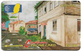 Grenada - C&W (GPT) - Street Scene Gouvyave - 9CGRC - 1994, 10.000ex, Used - Grenade