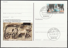 BRD Ganzsache1993 PSo32 Briefmarkenbörse Sindelfingen Ersttagsstempel 14.10.93 WEIDEN OBERPF(d2890)günstiger Versand - Postkarten - Gebraucht