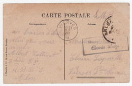 Carte-vue (Arlon , Rue De La Station) Envoyée En Franchise Militaire D'Arlon Vers Vierves  (1919) - Portofreiheit