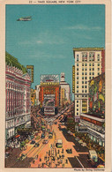 3007 – New York City – Times Square – By Manhattan Post Card – Linen – VG Condition – 2 Scans - Time Square