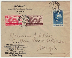 Viêt-Nam // Vietnam // Lettre Pour Saigon Le 3.09.1952 , Fête Des Ames Errantes - Vietnam