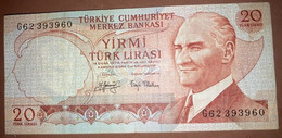 Turkey - 20 Turk Lirasi G62393960 - Turquie