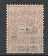 Pays-Bas - Fiscaux - 1896/1909 - 1 X 10 Centimes - Revenue Stamps