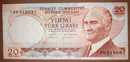 Turkey - 20 Turk Lirasi I38318682 - Turquie