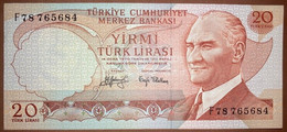 Turkey - 20 Turk Lirasi F78765684 - Turquie