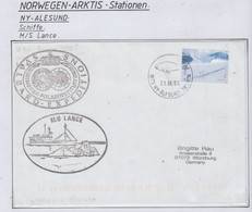 Spitsbergen Cover Norsk Polarinstitut Svalbard Expedition / MS Lance  Ca Alesund 23.6.2005 (LO170) - Expéditions Arctiques