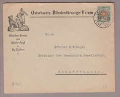 CH Portofreiheit Zu#7A Kl#402 Brief Ostschweizer Blindenfürsorge-Verein - Portofreiheit