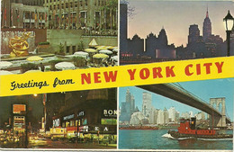 Greetings From New York - 4 Views - Tarjetas Panorámicas