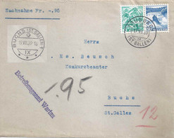 NN Brief  "Betreibungsamt Wartau" - Buchs SG         1939 - Covers & Documents