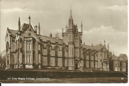 REAL PHOTOGRAPHIC POSTCARD -Mc CREA MAGEE COLLEGE - LONDONDERRY - - Londonderry