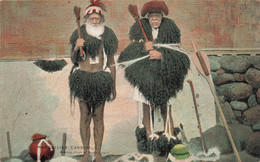 CPA Marquisian Cannibals - Wearing Dress Of Human Hair - Colorisé - Cannibalisme - Polynésie Française