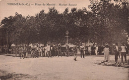 CPA NOUVELLE CALEDONIE - Noumea - Place Du Marché - Market Square - Noir Et Blanc - Nieuw-Caledonië