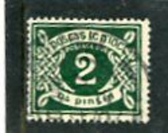 IRELAND/EIRE - 1925  POSTAGE DUE  2d  GREEN  SE WATERMARK  FINE USED - Portomarken